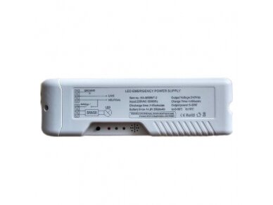 Avarinis maitinimo šaltinis LED lempoms | 50W | 230VAC | 50/60Hz | 45min | 148x40x28mm | IP20 | 4772124004511 Avarinis maitinimo šaltinis LED lempoms | 50W | 230VAC | 50/60Hz | 45min | 148x40x28mm | IP20 | 4772124004511