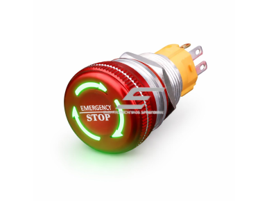 Mygtukas | 22mm | 220V | 1NO+1NC | LED (žalia) | IP65 | fiksuojamas | anoduotas aliuminis Mygtukas | 22mm | 220V | 1NO+1NC | LED (žalia) | IP65 | fiksuojamas | anoduotas aliuminis