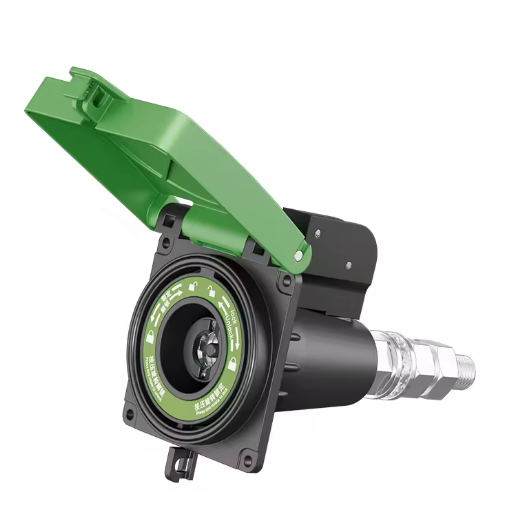 Kiirühendusega avariitoite pistik | 800 A | 1000 V | IP67 | roheline | hõbetatud vaskkontakt | Quick Lock mehhanism | ABS-plastik