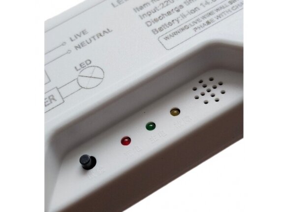 Avarinis maitinimo šaltinis LED lempoms | 50W | 230VAC | 50/60Hz | 45min | 148x40x28mm | IP20 | 4772124004511 1 Avarinis maitinimo šaltinis LED lempoms | 50W | 230VAC | 50/60Hz | 45min | 148x40x28mm | IP20 | 4772124004511 1