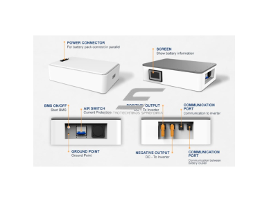 Baterija | kaupiklis saulės energijos saugojimui | su išmaniu BMS | 27kWh | 256V | IP65 | Bluesun Solar | BSM48106HP-5 4 Baterija | kaupiklis saulės energijos saugojimui | su išmaniu BMS | 27kWh | 256V | IP65 | Bluesun Solar | BSM48106HP-5 4