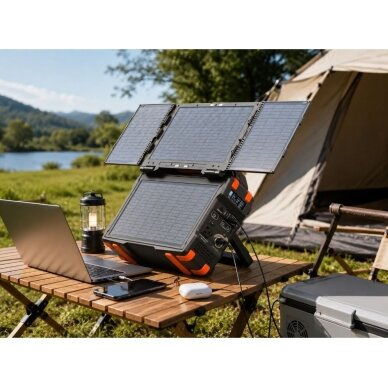 Kaasaskantav päikeseenergiajaam | Toiteallikas | 300W | 284,16Wh | LiFePO4 | USB-A | USB-C | DC | 12V | 30W päikesepaneel 4 Kaasaskantav päikeseenergiajaam | Toiteallikas | 300W | 284,16Wh | LiFePO4 | USB-A | USB-C | DC | 12V | 30W päikesepaneel 4
