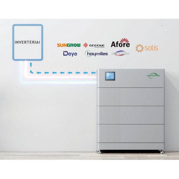 Baterija | saules enerģijas uzkrāšanas sistēma | ar viedu BMS | 25,6kWh | 512V | IP65 | Enershare 1 Baterija | saules enerģijas uzkrāšanas sistēma | ar viedu BMS | 25,6kWh | 512V | IP65 | Enershare 1