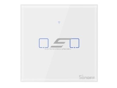 Išmanus | nuotolinis liečiamas sieninis jungiklis | 2 kanalų | 2x480W | 230VAC | baltas | Wi-Fi | SONOFF | T0EU2C-TX | 6920075725513 Išmanus | nuotolinis liečiamas sieninis jungiklis | 2 kanalų | 2x480W | 230VAC | baltas | Wi-Fi | SONOFF | T0EU2C-TX | 6920075725513