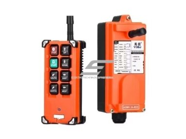 Belaidis kranų valdymo pultas | 6 mygtukai + START/STOP, 2×4 klaviatūra | 1 greitis | 24–440 V AC/DC | IP65 | F21-E1B-TX Belaidis kranų valdymo pultas | 6 mygtukai + START/STOP, 2×4 klaviatūra | 1 greitis | 24–440 V AC/DC | IP65 | F21-E1B-TX