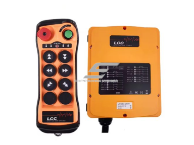 Belaidis kranų valdymo pultas | 6 mygtukai + START/STOP | 2 greičiai | 420–450 MHz | 12–460 V AC/DC | IP65 | ES-Q606 Belaidis kranų valdymo pultas | 6 mygtukai + START/STOP | 2 greičiai | 420–450 MHz | 12–460 V AC/DC | IP65 | ES-Q606