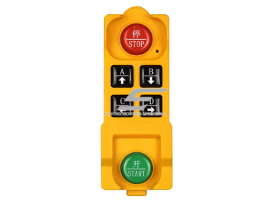 Belaidis kranų valdymo pultas | 4 mygtukai + START/STOP | 1 greitis | 433 MHz | 100–240 V AC | modulinis imtuvas | AK-C211008 Belaidis kranų valdymo pultas | 4 mygtukai + START/STOP | 1 greitis | 433 MHz | 100–240 V AC | modulinis imtuvas | AK-C211008
