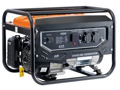 Benzininis generatorius | rezervinis elektros energijos maitinimo šaltinis | 2,8-3kW | 230VAC | vienfazis | 12l