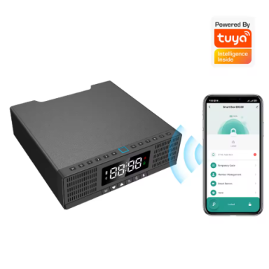 Viedais slēptais atvilktnes seifs ar pirkstu nospiedumu | elektroniskā slēdzene | 332x329x99mm | integrējams atvilktnē / mēbelēs | melns | oglekļa tērauda korpuss Viedais slēptais atvilktnes seifs ar pirkstu nospiedumu | elektroniskā slēdzene | 332x329x99mm | integrējams atvilktnē / mēbelēs | melns | oglekļa tērauda korpuss