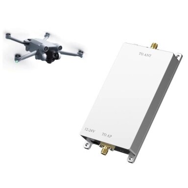 Two-way communication amplifier for drones | Wireless signal repeater | 20W | 12-24V | 5GHz | WiFi Two-way communication amplifier for drones | Wireless signal repeater | 20W | 12-24V | 5GHz | WiFi