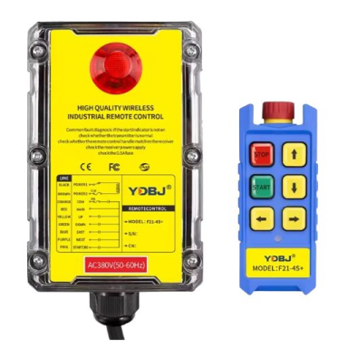 Bezvadu celtņa vadības pults | 4 pogas + START/STOP + sēnes STOP | 1 ātrums | 868 MHz | 24–440 V AC/DC | ES-F21-4S+ Bezvadu celtņa vadības pults | 4 pogas + START/STOP + sēnes STOP | 1 ātrums | 868 MHz | 24–440 V AC/DC | ES-F21-4S+