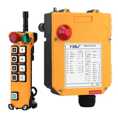 Bezvadu celtņa vadības pults | 8 pogas + START/STOP | 2 ātrumi | 433 MHz | 24–440 V AC/DC | IP65 | ES-F24-8D