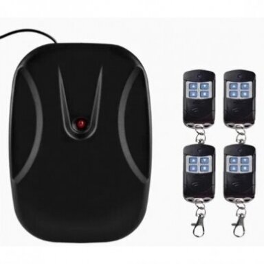 Wireless RF remote control with receiver | 433MHz | 230V | 4 channels | 4 remotes | for garage doors | for door locks Wireless RF remote control with receiver | 433MHz | 230V | 4 channels | 4 remotes | for garage doors | for door locks