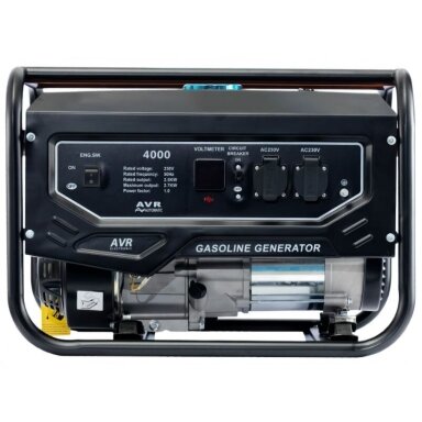Benzīna ģenerators | rezerves elektroenerģijas barošanas avots | 2,5-2,8kW | 230VAC | vienfāzes | 12l Benzīna ģenerators | rezerves elektroenerģijas barošanas avots | 2,5-2,8kW | 230VAC | vienfāzes | 12l