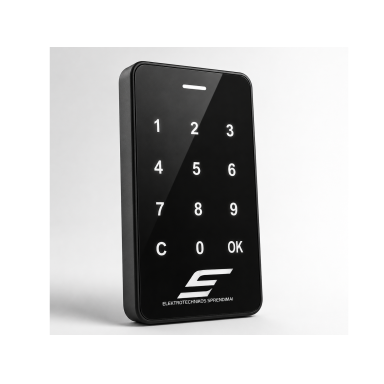 Electronic cabinet lock with code | digital | 107x57x14mm | zinc alloy | with illumination | universal | black Electronic cabinet lock with code | digital | 107x57x14mm | zinc alloy | with illumination | universal | black
