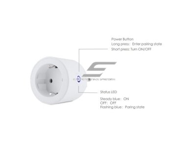 Išmanus | belaidis elektros kištukinis lizdas | 16A | 230V | baltas | Wi-Fi | IOT-CE2P-16A-MAT-EU IMOU 2