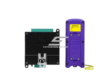 Belaidis kranų valdymo pultas | 2 mygtukai + START/STOP | 1 greitis | 868 MHz | 230 V AC | modulinis imtuvas | ES-LD-BC2 1