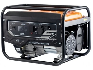 Benzininis generatorius | rezervinis elektros energijos maitinimo šaltinis | 2,5-2,8kW | 230VAC | vienfazis | 12l 2