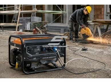 Benzininis generatorius | rezervinis elektros energijos maitinimo šaltinis | 2,5-2,8kW | 230VAC | vienfazis | 12l 3