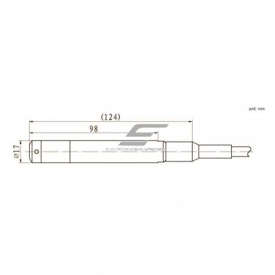 Liquid | Water Level Sensor | Probe | Ø17mm | 200m | 4-20mA | 11-28VDC | Stainless Steel | RS485 / HART | IP68 2