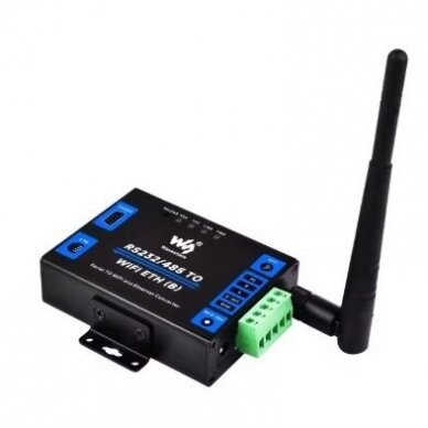 Промышленный коммуникационный конвертер с RS232/RS485 на WiFi/Ethernet | 6-36VDC | Modbus/MQTT Промышленный коммуникационный конвертер с RS232/RS485 на WiFi/Ethernet | 6-36VDC | Modbus/MQTT