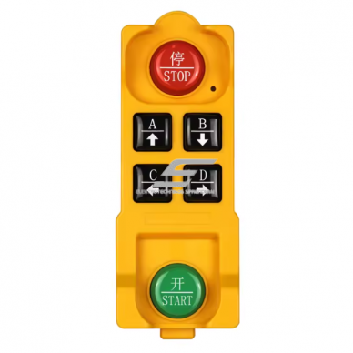 Bezvadu celtņa vadības pults | 4 pogas + START/STOP | 1 ātrums | 433 MHz | 100–240 V AC | modulārs uztvērējs | AK-C211008 1