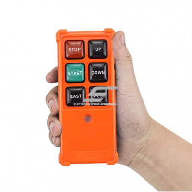 Wireless crane remote control | 4 buttons + START/STOP | 1 speed | 868 MHz | 12–440 V AC/DC | IP65 | ES-F21-4SE 2 Wireless crane remote control | 4 buttons + START/STOP | 1 speed | 868 MHz | 12–440 V AC/DC | IP65 | ES-F21-4SE 2