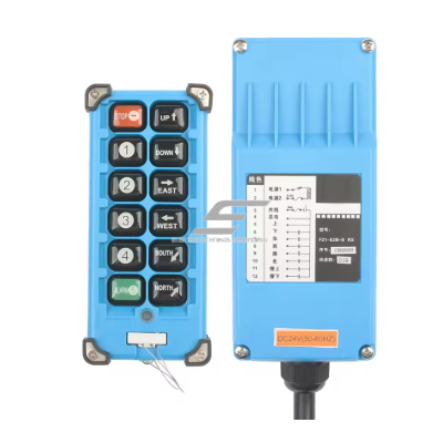 Bezvadu celtņa vadības pults | 12 pogas ar STOP un START | 2 ātrumi | 230 V AC | IP65 | ES-F21-E2B-8 Bezvadu celtņa vadības pults | 12 pogas ar STOP un START | 2 ātrumi | 230 V AC | IP65 | ES-F21-E2B-8