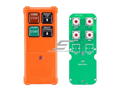 Belaidis kranų valdymo pultas | 2 mygtukai + START/STOP | 1 greitis | 868 MHz | 230 V AC | ES-F21-T2S 2
