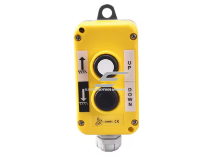 Pramoninis kranų valdymo pultas | su 2 mygtukais | 120V/240V/400V | su 2m kabeliu | IP65 1 Pramoninis kranų valdymo pultas | su 2 mygtukais | 120V/240V/400V | su 2m kabeliu | IP65 1