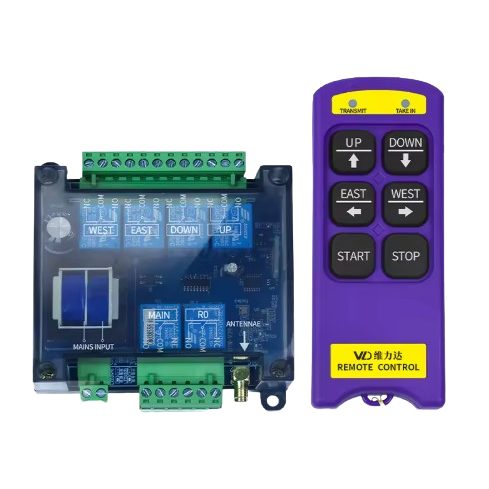 Wireless crane remote control | 4 buttons + START/STOP | 1 speed | 868 MHz | 230 V AC | modular receiver | ES-LD-BC4 Wireless crane remote control | 4 buttons + START/STOP | 1 speed | 868 MHz | 230 V AC | modular receiver | ES-LD-BC4