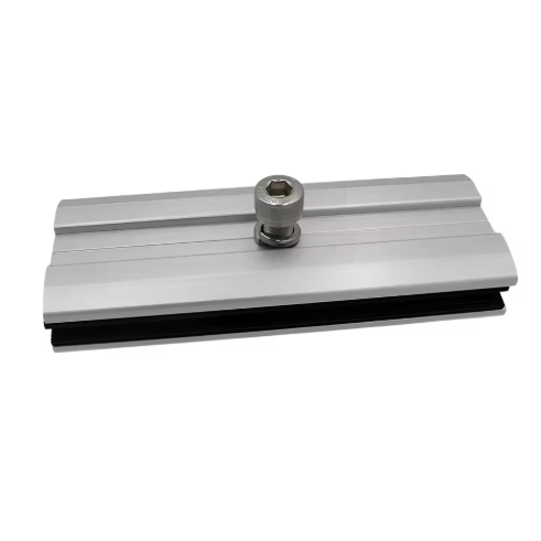 Końcowy zacisk montażowy do paneli fotowoltaicznych | 50 mm | aluminium | anodowane | do dachów 2 Końcowy zacisk montażowy do paneli fotowoltaicznych | 50 mm | aluminium | anodowane | do dachów 2