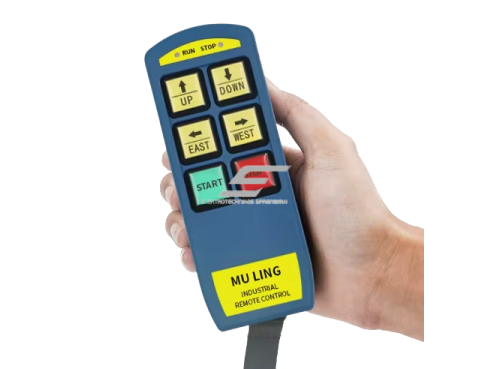Belaidis kranų valdymo pultas | 4 mygtukai + START/STOP | 1 greitis | 868 MHz | 230 V AC | IP66 | ES-ML-K4 2