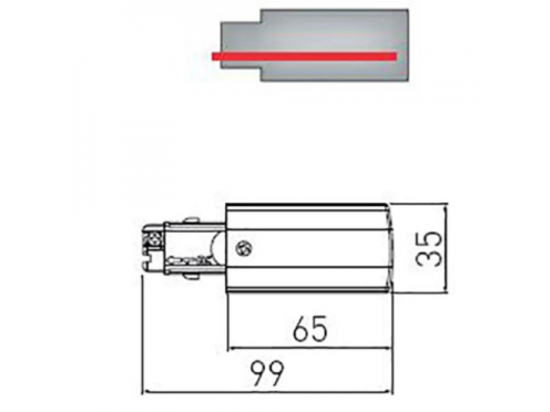 Maitinimo šaltinis bėgeliui X-RAIL | 3F | dešininis | 99x35mm | juodas | GTV Lighting | XAE-KZASPC-10 | 5901867193322 1 Maitinimo šaltinis bėgeliui X-RAIL | 3F | dešininis | 99x35mm | juodas | GTV Lighting | XAE-KZASPC-10 | 5901867193322 1