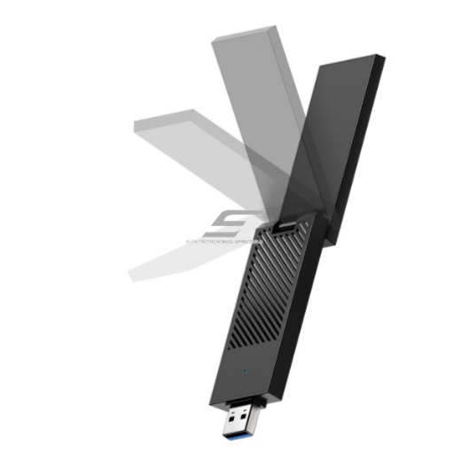 Moduł komunikacji bezprzewodowej | technologia Wi-Fi 6E | prędkość do 5400 Mb/s | złącze USB | CUDY WU5400 1 Moduł komunikacji bezprzewodowej | technologia Wi-Fi 6E | prędkość do 5400 Mb/s | złącze USB | CUDY WU5400 1
