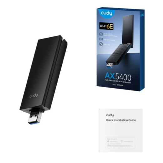 Wireless communication module | Wi-Fi 7E technology | up to 2882 Mbps data transfer rate | USB connector | CUDY WU6500 2 Wireless communication module | Wi-Fi 7E technology | up to 2882 Mbps data transfer rate | USB connector | CUDY WU6500 2