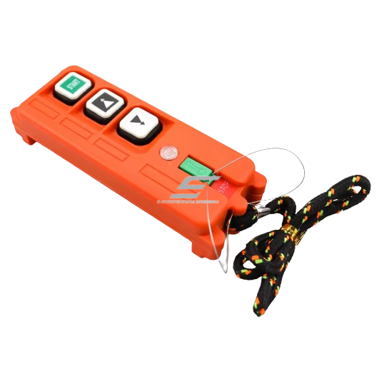 Bezprzewodowy pilot do suwnicy | 2 przyciski + START, klucz magnetyczny | 1 prędkość | 24–440 V AC/DC | IP65 | EL-F21-2S-TX 1 Bezprzewodowy pilot do suwnicy | 2 przyciski + START, klucz magnetyczny | 1 prędkość | 24–440 V AC/DC | IP65 | EL-F21-2S-TX 1