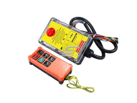 Belaidis kranų valdymo pultas | 4 mygtukai + START/STOP | 1 greitis | 868 MHz | 12–440 V AC/DC | IP65 | ES-F21-4SE 1