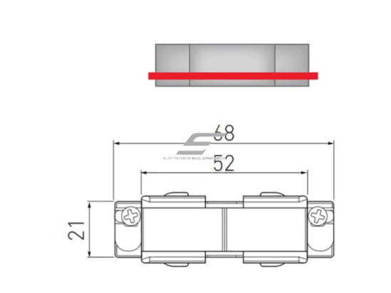Jungtis bėgelių X-RAIL sujungimui | 3F | 68x21mm | juoda | GTV Lighting | XAE-LKELC-10 | 5901867193377 1