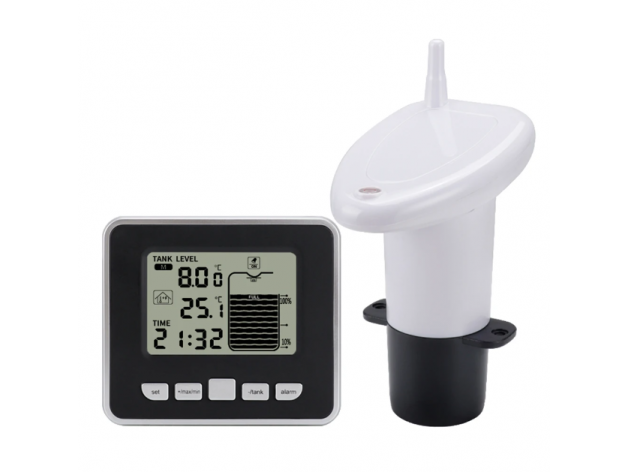 Belaidis ultragarsinis skysčių lygio ir temperatūros jutiklis | 0-15m | -40...+60°C | 433MHz