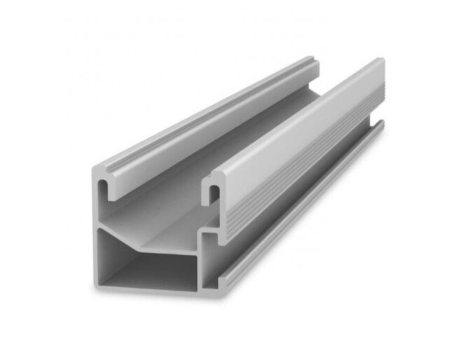 Aliuminio bėgelis | saulės modulių tvirtinimui ant stogo | 5500mm (5,5m) | GM-R02-5500