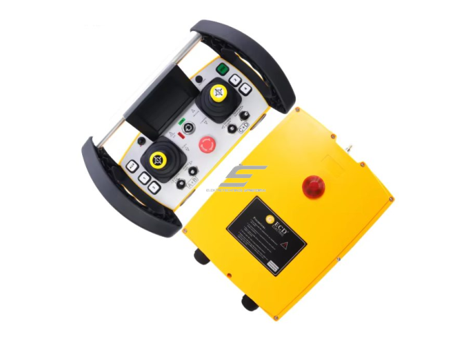 Belaidis kranų valdymo pultas | 2 joystick + 4 mygtukai | proporcinis | 315 MHz | imtuvas 24 V | IP65 | ES-ECD-Q5000 1