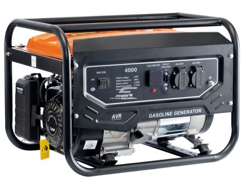 Benzininis generatorius | rezervinis elektros energijos maitinimo šaltinis | 2,8-3kW | 230VAC | vienfazis | 12l Benzininis generatorius | rezervinis elektros energijos maitinimo šaltinis | 2,8-3kW | 230VAC | vienfazis | 12l