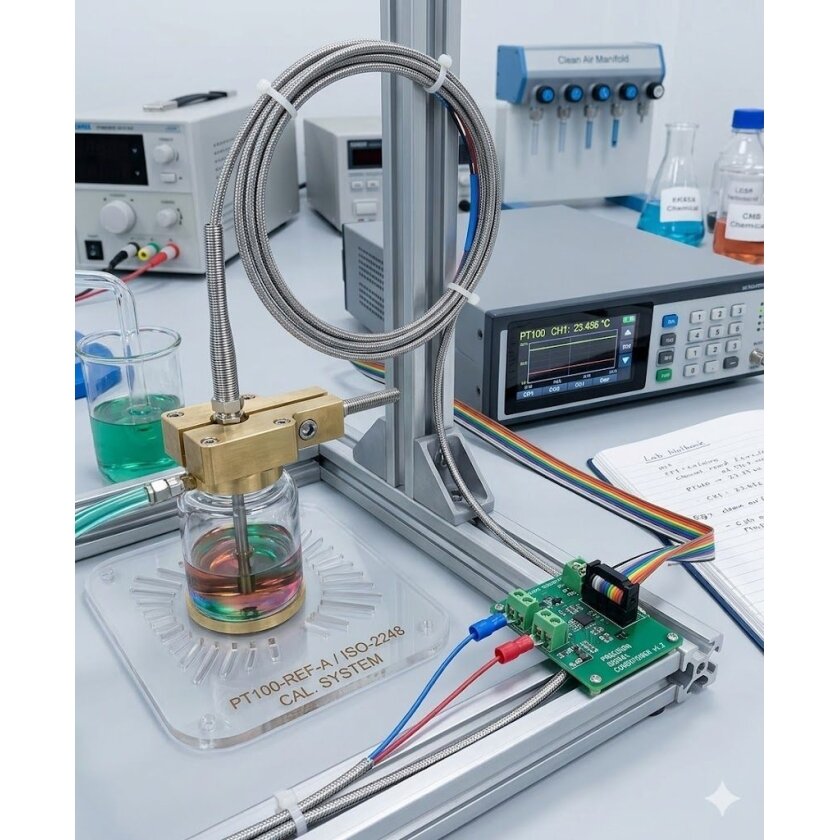Temperature sensor | PT100 | 2 m cable | M8 thread | 200 mm probe | stainless steel | -50…+450°C | industrial | TAXNELE 3 Temperature sensor | PT100 | 2 m cable | M8 thread | 200 mm probe | stainless steel | -50…+450°C | industrial | TAXNELE 3