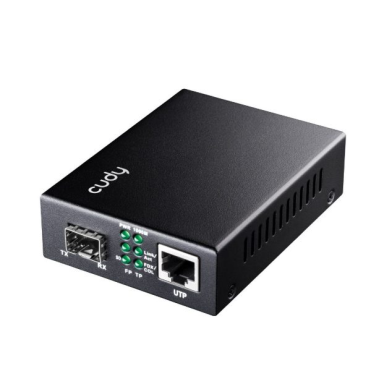 Optiskais mediju pārveidotājs | Šķiedru optiskā tīkla savienošana ar Ethernet ierīcēm | SFP → RJ45 | 1.25G | 1000 Mbps | Full-Duplex | LFP un FEF funkcijas Optiskais mediju pārveidotājs | Šķiedru optiskā tīkla savienošana ar Ethernet ierīcēm | SFP → RJ45 | 1.25G | 1000 Mbps | Full-Duplex | LFP un FEF funkcijas