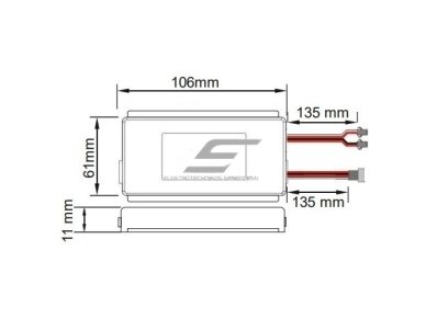 Bluetooth garso modulis veidrodžio kolonėlėms | 12/24VDC | 2x3W 2 Bluetooth garso modulis veidrodžio kolonėlėms | 12/24VDC | 2x3W 2