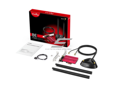 Bluetooth ir Wi-Fi PCI-E belaidžio ryšio adapteris | Wi-Fi 7 | Bluetooth 5.4 | iki 5765 Mbps | 2.4GHz + 5 GHz + 6 GHz | 2×2 MU-MIMO | nuimamos antenos 2 Bluetooth ir Wi-Fi PCI-E belaidžio ryšio adapteris | Wi-Fi 7 | Bluetooth 5.4 | iki 5765 Mbps | 2.4GHz + 5 GHz + 6 GHz | 2×2 MU-MIMO | nuimamos antenos 2