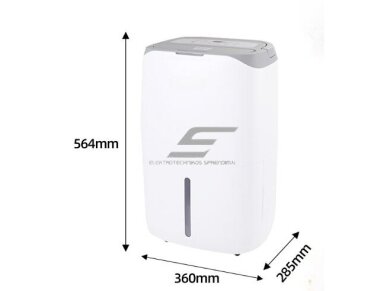 Buitinis oro sausintuvas | valytuvas | drėgmės surinkėjas su jonizatoriumi | 265W | 230V | 20l/24h | 160m³/h | 564x360x285mm | baltas 4 Buitinis oro sausintuvas | valytuvas | drėgmės surinkėjas su jonizatoriumi | 265W | 230V | 20l/24h | 160m³/h | 564x360x285mm | baltas 4