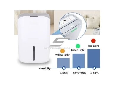 Buitinis oro sausintuvas | valytuvas | drėgmės surinkėjas su jonizatoriumi | 265W | 230V | 20l/24h | 160m³/h | 564x360x285mm | baltas 2 Buitinis oro sausintuvas | valytuvas | drėgmės surinkėjas su jonizatoriumi | 265W | 230V | 20l/24h | 160m³/h | 564x360x285mm | baltas 2