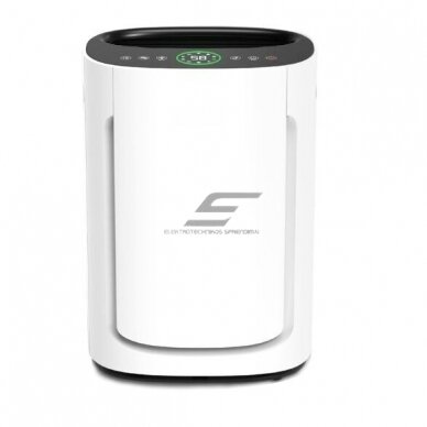Domestic air dehumidifier | air purifier | moisture collector with ionizer | 225W | 230V | 22l/24h | 130m³/h | 560x383x263mm | white 1
